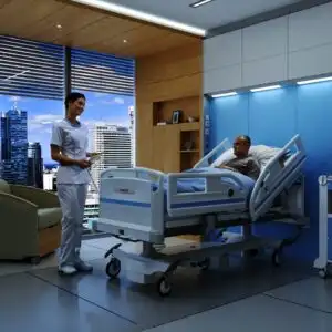 Eleganza 2 - Standard hospitalsseng med mobiliseringshjælp