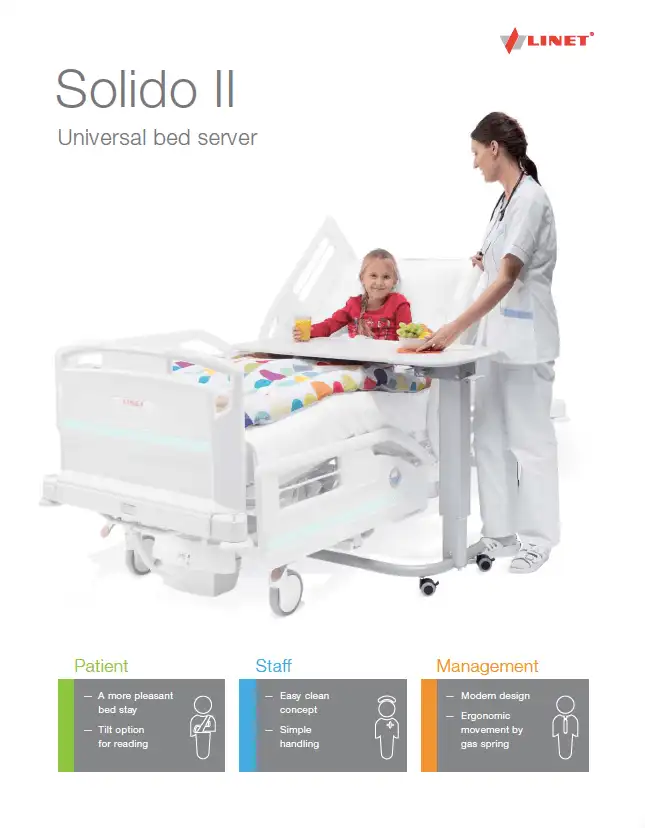 Solido 2 – Sengebord med Spiseplade