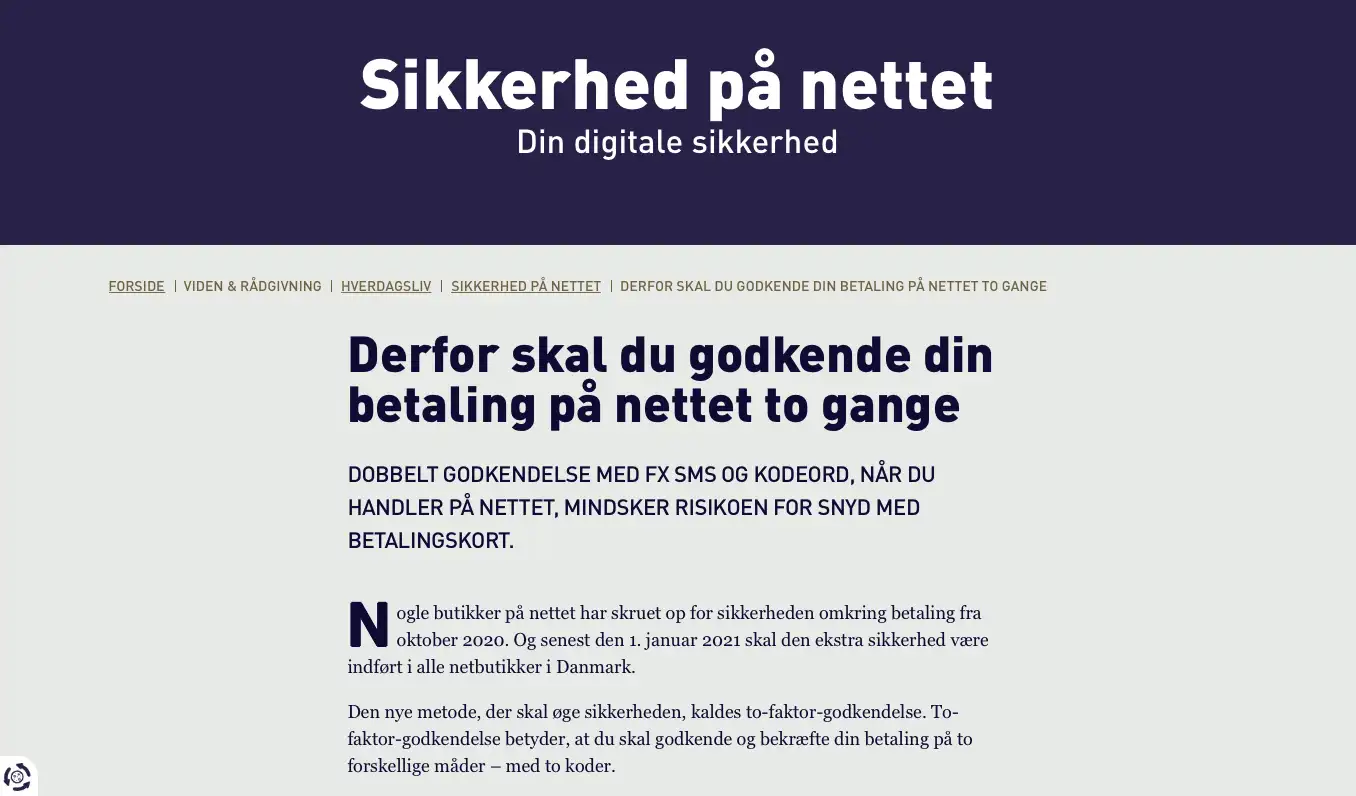Sikkerhed på nettet Ældresagen