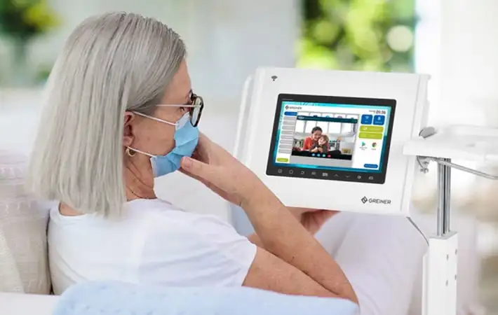 Det digitale sengebord SMT kan hjælpe ældre med at holde kontakt til omverden