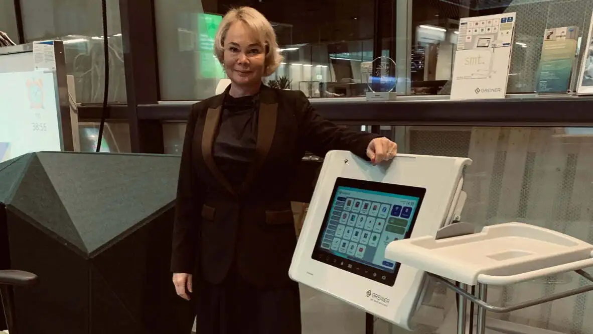 Det digitale sengebord SMT Smart Media Table på DokkX i Aarhus
