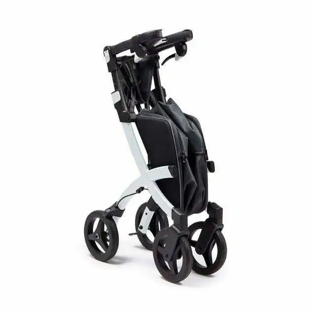 Rollz Flex² Indkøbsrollator med taske - Pebble White Rollz Flex² Indkøbsrollator med taske - Pebble White