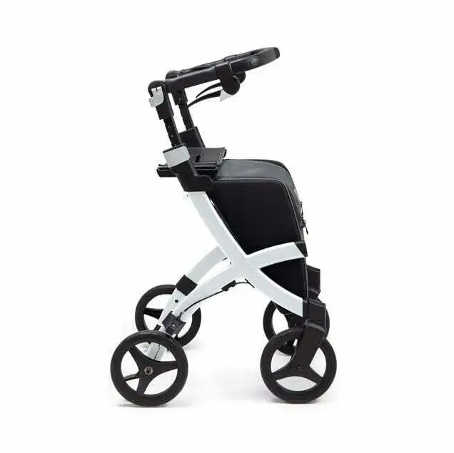 Rollz Flex² Indkøbsrollator med taske - Pebble White Rollz Flex² Indkøbsrollator med taske - Pebble White