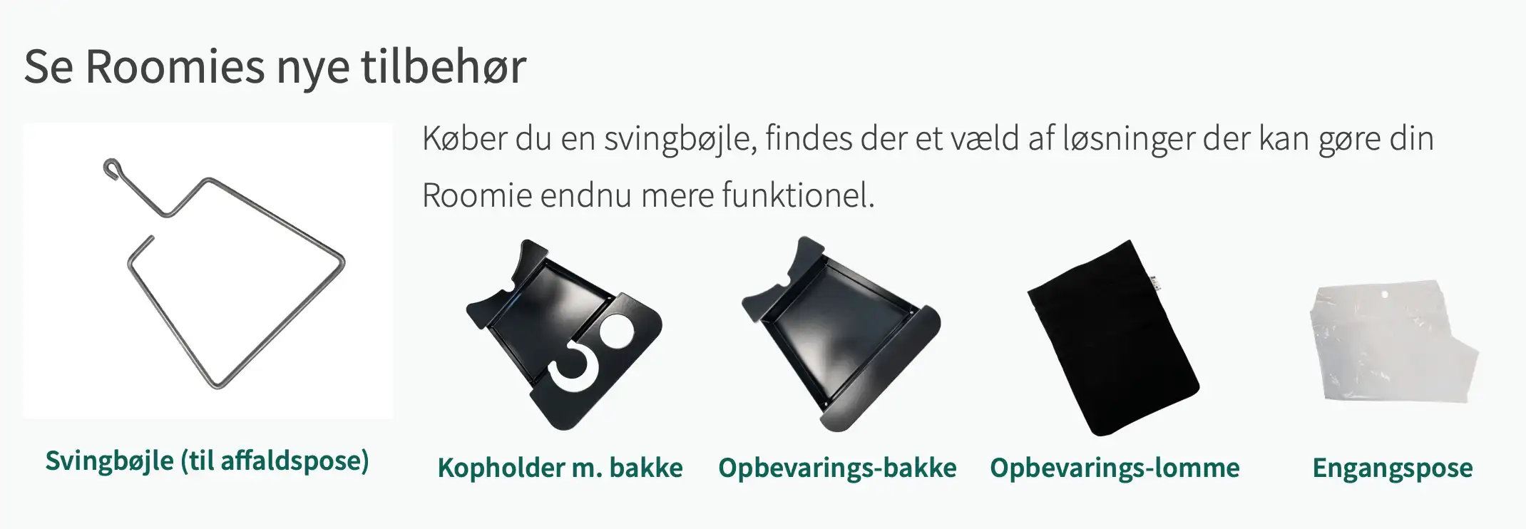 Tilbehør til Roomie Multifunktionelt bord
