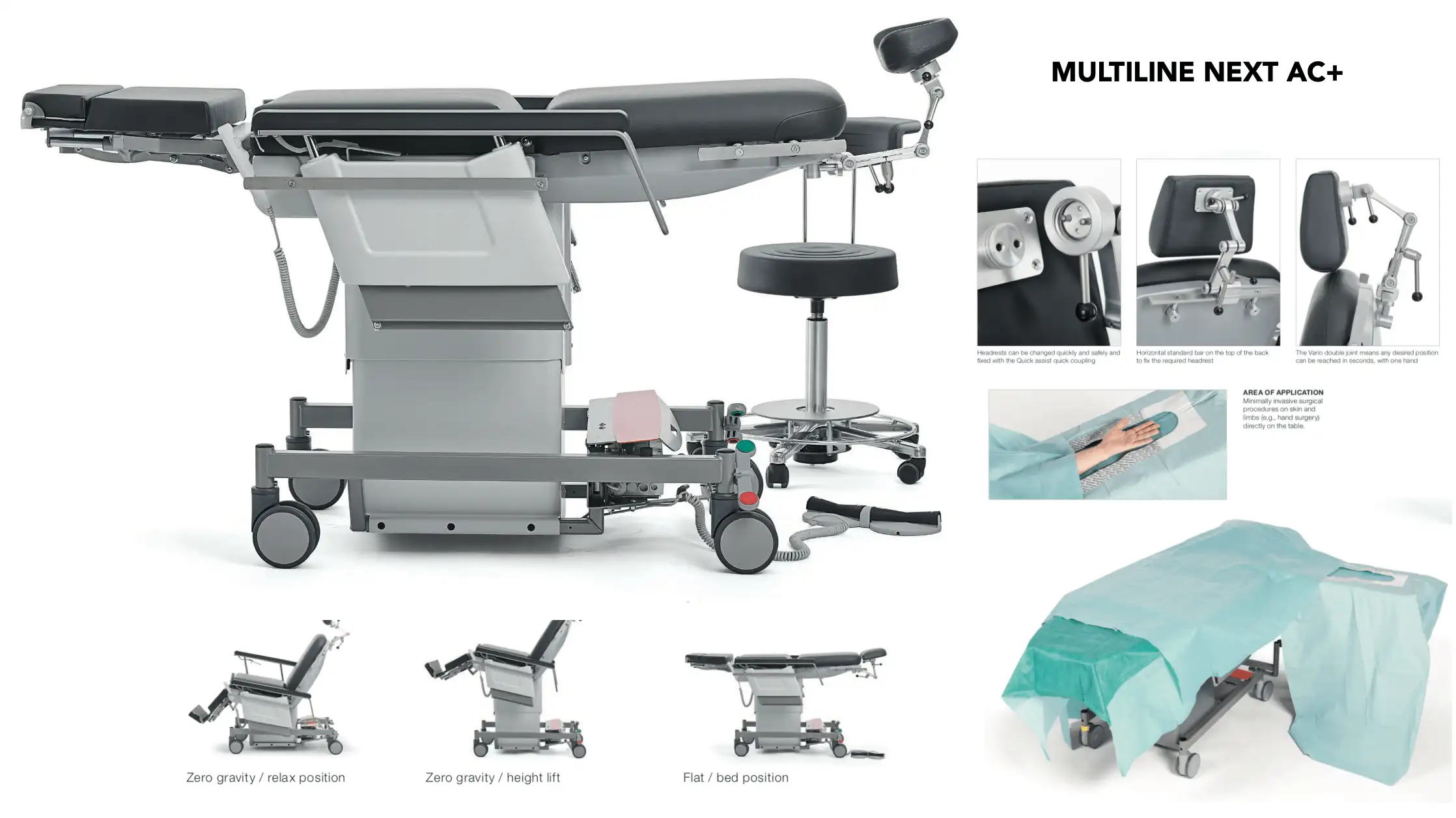 Behandlingsstol til ENT, kosmetisk kirurgi m.m.