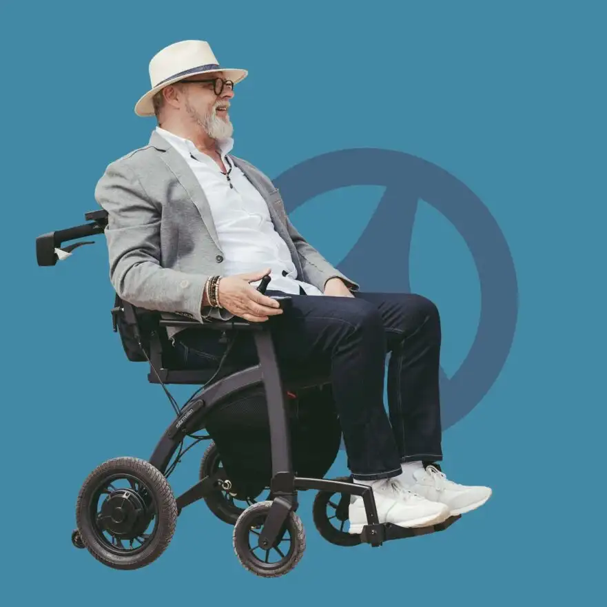 Rollz Motion Electric kombineret rollator og elektrisk kørestol