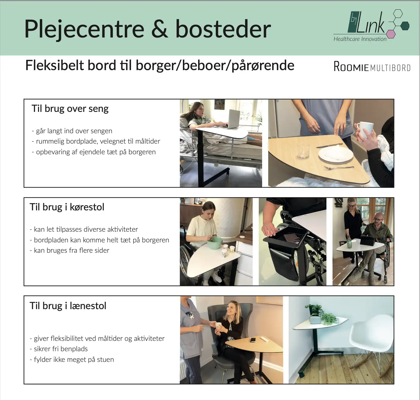 Roomie i plejen til borgere og pårørende